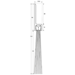 Brush Profile “H8” -Barrier Components 0501203
