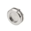 Pair Of 65mm Round Flush Pull Handles - MS Finish (CFH-65S)