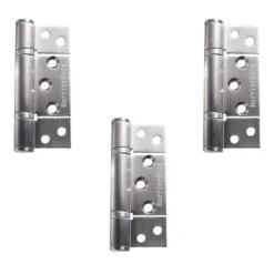 Barrierfold 3 Hinge Set - Satin Stainless