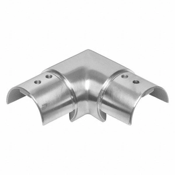 Glass Balustrade Split Tube Handrail 90° Connector 1 Glass Balustrade Split Tube Handrail 90° Connector