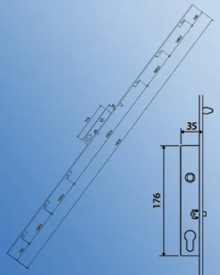 Vista Patioslide 100 Door Kit -Barrier Components multipoint sliding lock 2