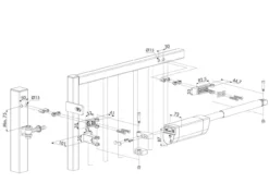 Locinox Samson 2 Hydraulic Gate Closer -Barrier Components samson 2 dimensions 1280px