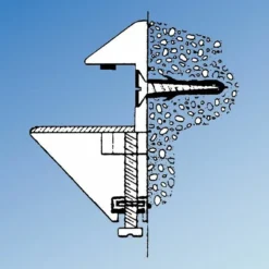 Adjustable Shelf Brackets - PC -Barrier Components shelf bracket diagram 2